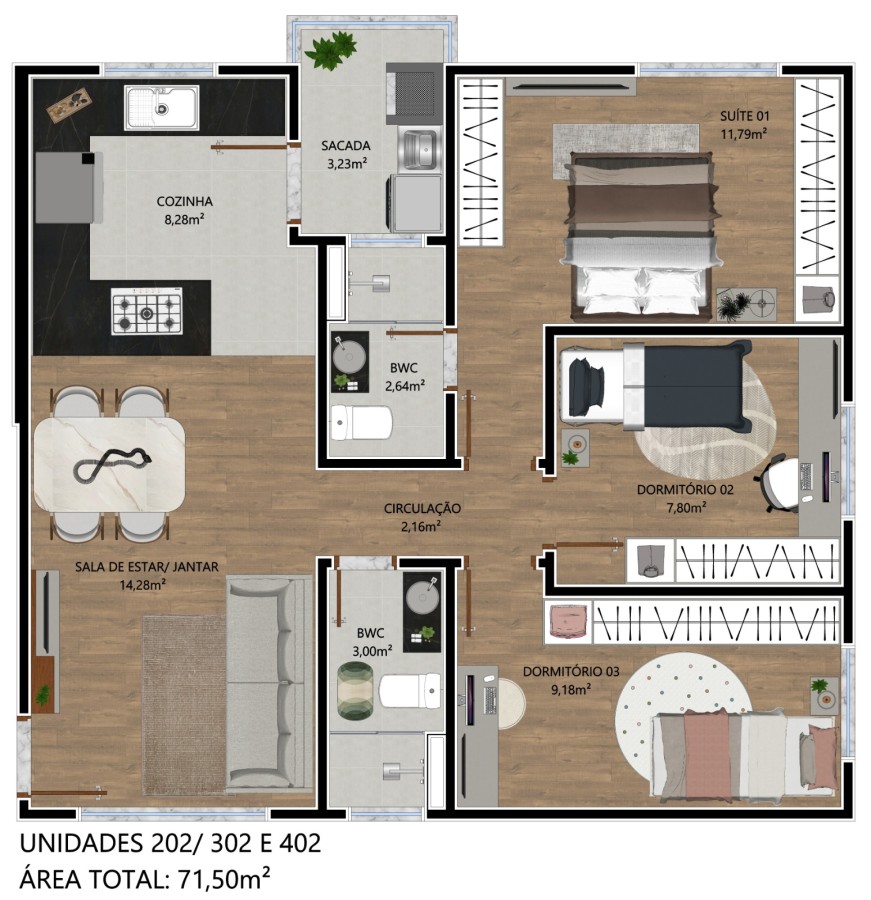 Apartamento, 3 quartos - Foto 7