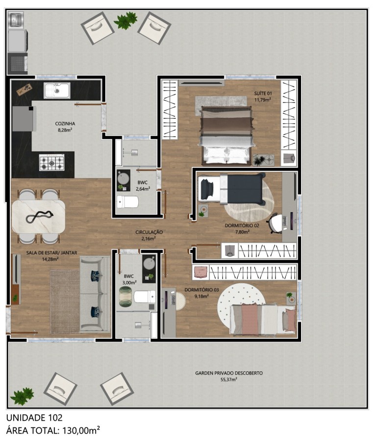 Apartamento, 3 quartos - Foto 8