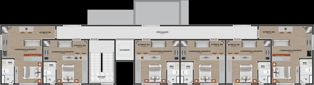 Apartamento, 1 quarto, 22 m² - Foto 8