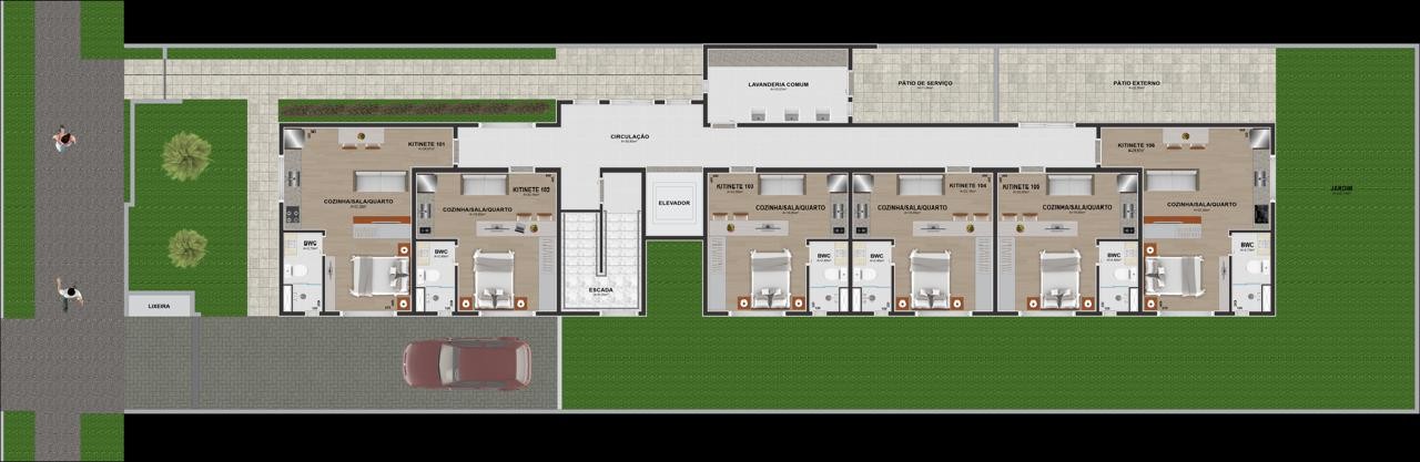 Apartamento, 1 quarto, 22 m² - Foto 10