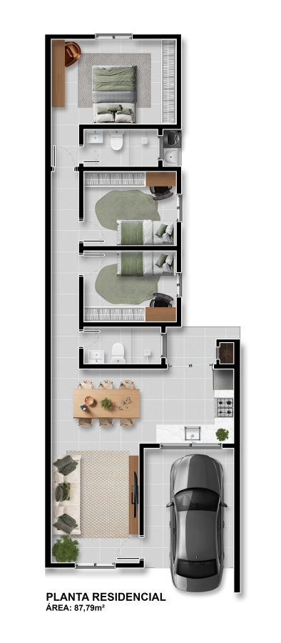 Apartamento, 3 quartos - Foto 3